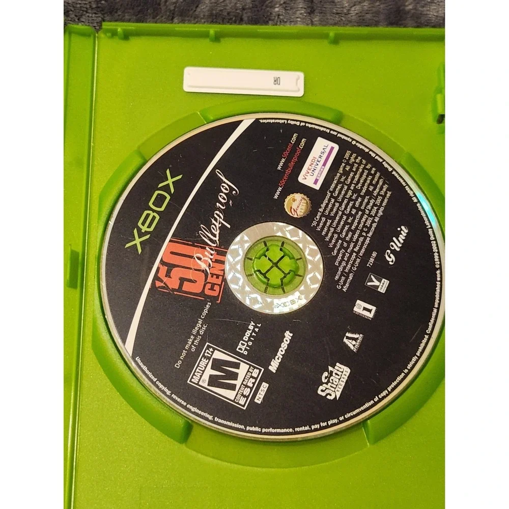 50 Cent: Bulletproof (Microsoft Xbox, 2005) Disc Only